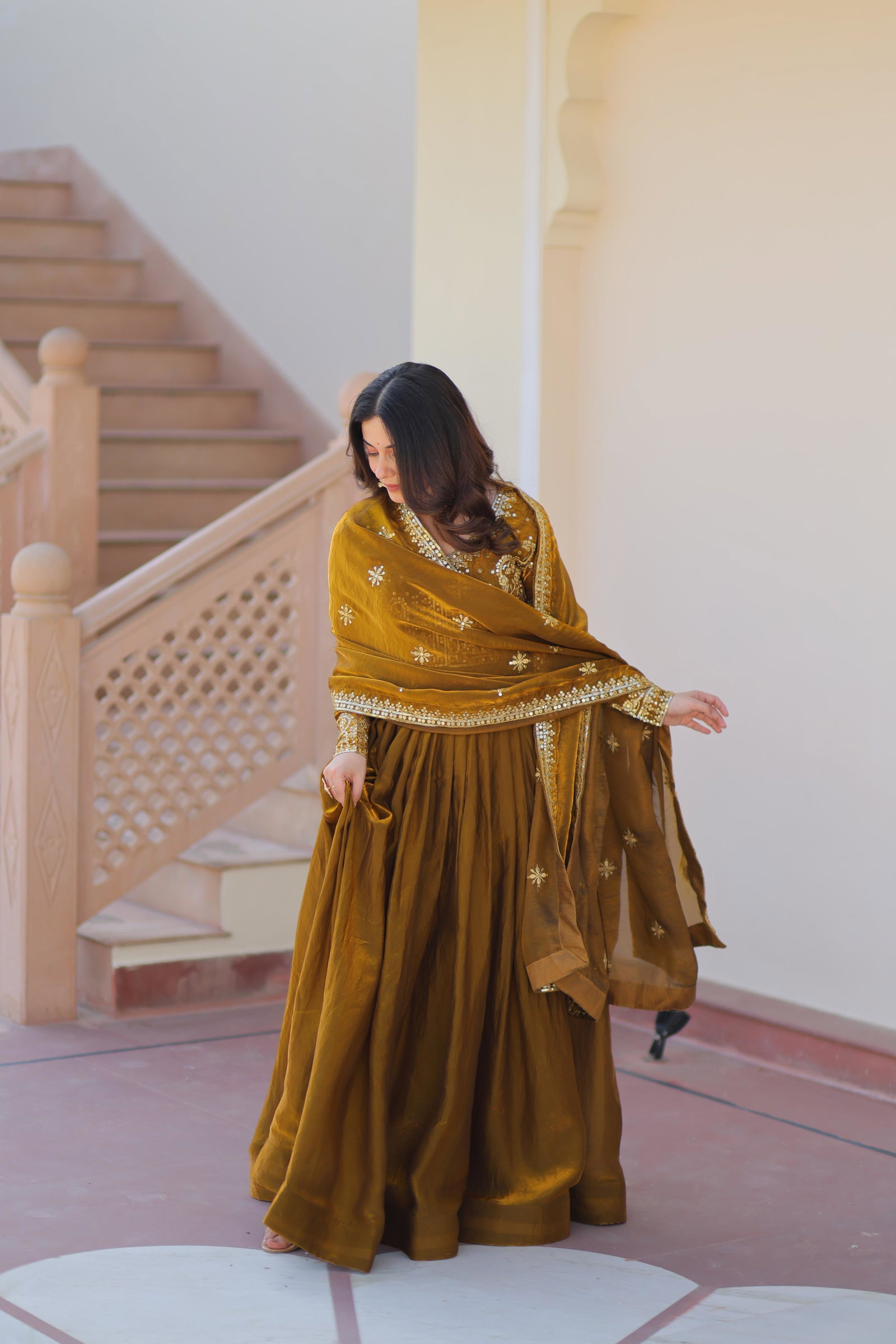 LC PRESENT PREMIUM READYMADE GOWN DUPPATA SERIES 9234 12