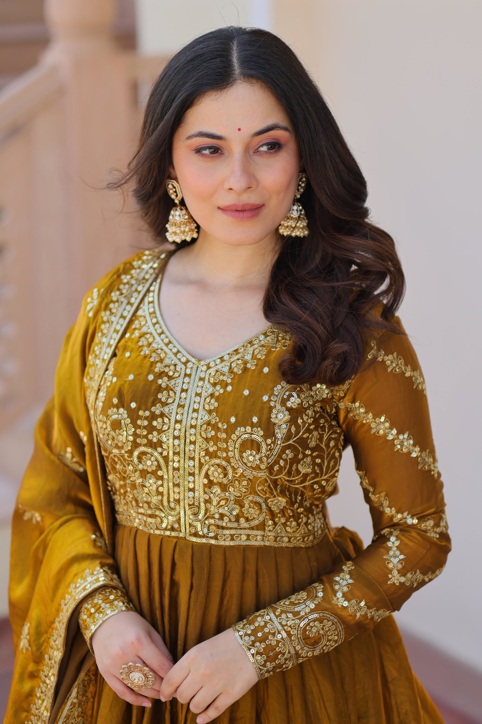 LC PRESENT PREMIUM READYMADE GOWN DUPPATA SERIES 9234 11