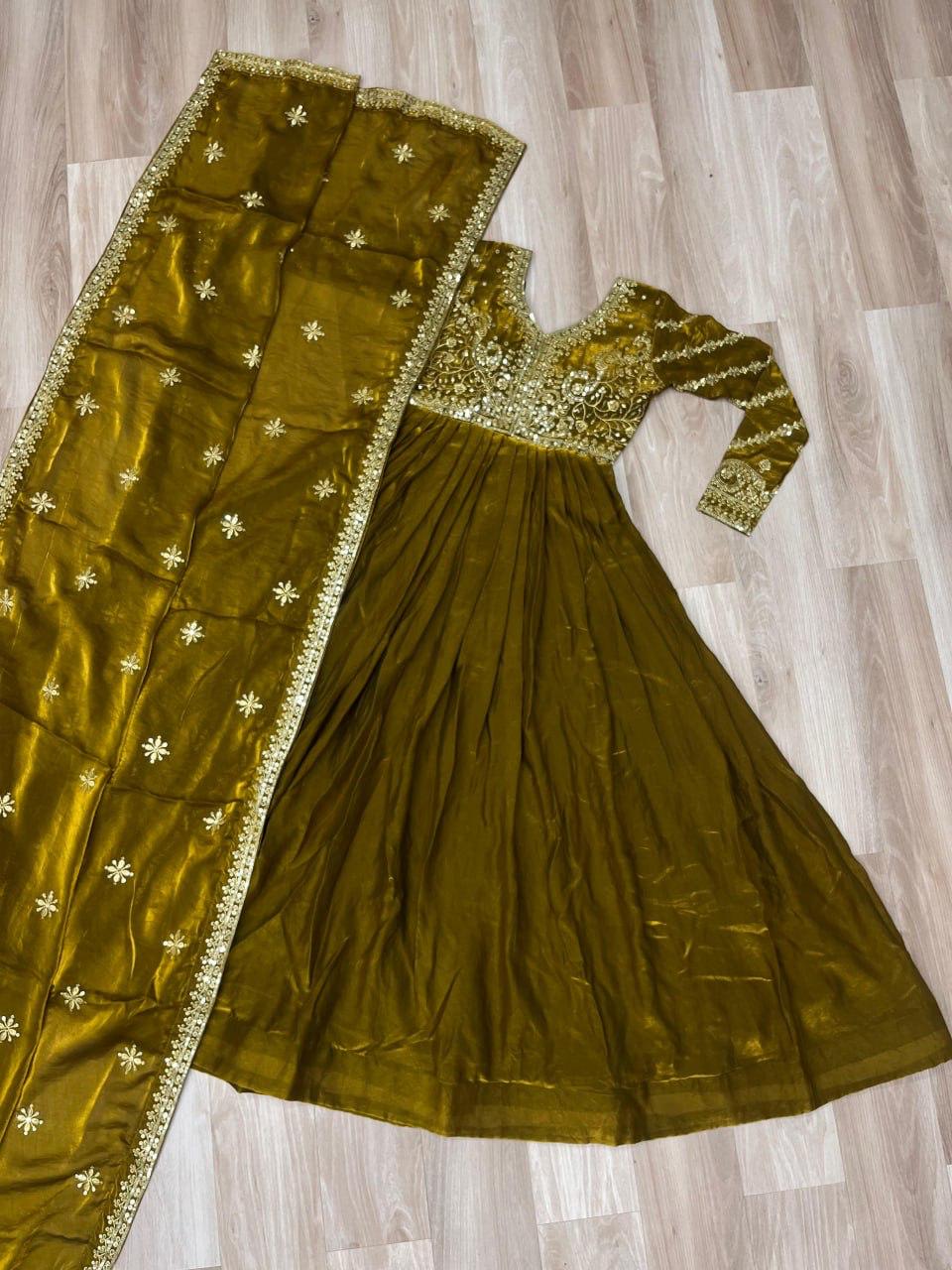 LC PRESENT PREMIUM READYMADE GOWN DUPPATA SERIES 9234 9