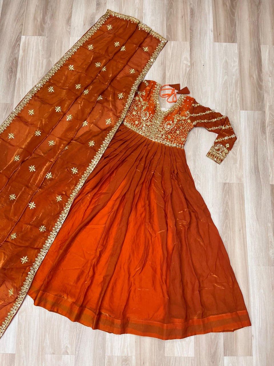 LC PRESENT PREMIUM READYMADE GOWN DUPPATA SERIES 9234 2