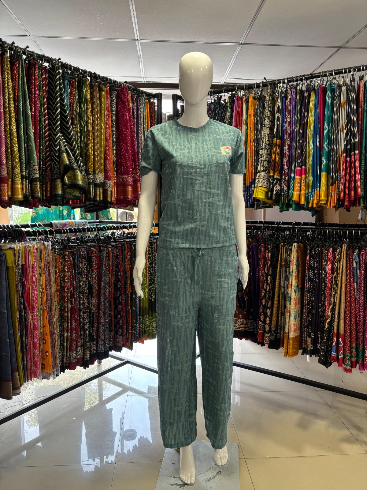 Lakhani present fancy night suit plazzo style top and bottom readymade concept 1