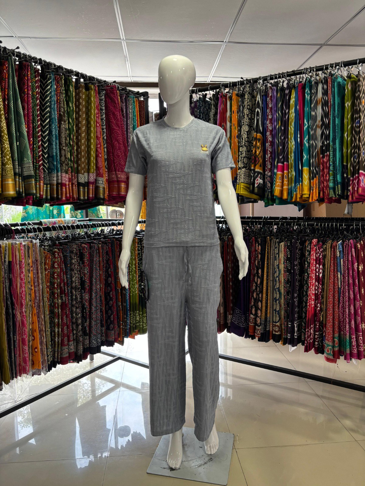 Lakhani present fancy night suit plazzo style top and bottom readymade concept 5