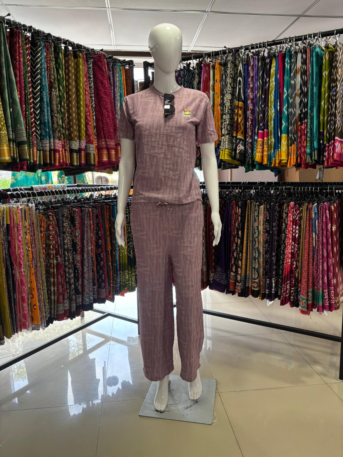 Lakhani present fancy night suit plazzo style top and bottom readymade concept 4