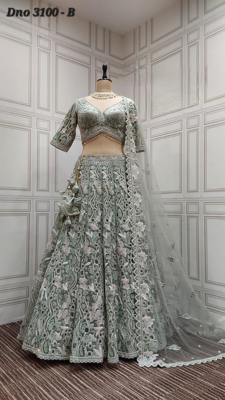 AF PRESENT FANCY BRIDAL LEHENGA CHOLI With BEAUTIFUL DESIGNER LEHENGA 15