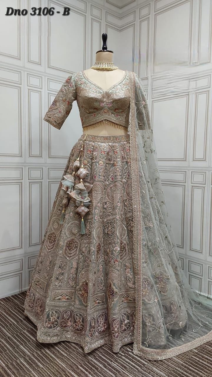 AF PRESENT FANCY BRIDAL LEHENGA CHOLI With BEAUTIFUL DESIGNER LEHENGA 14