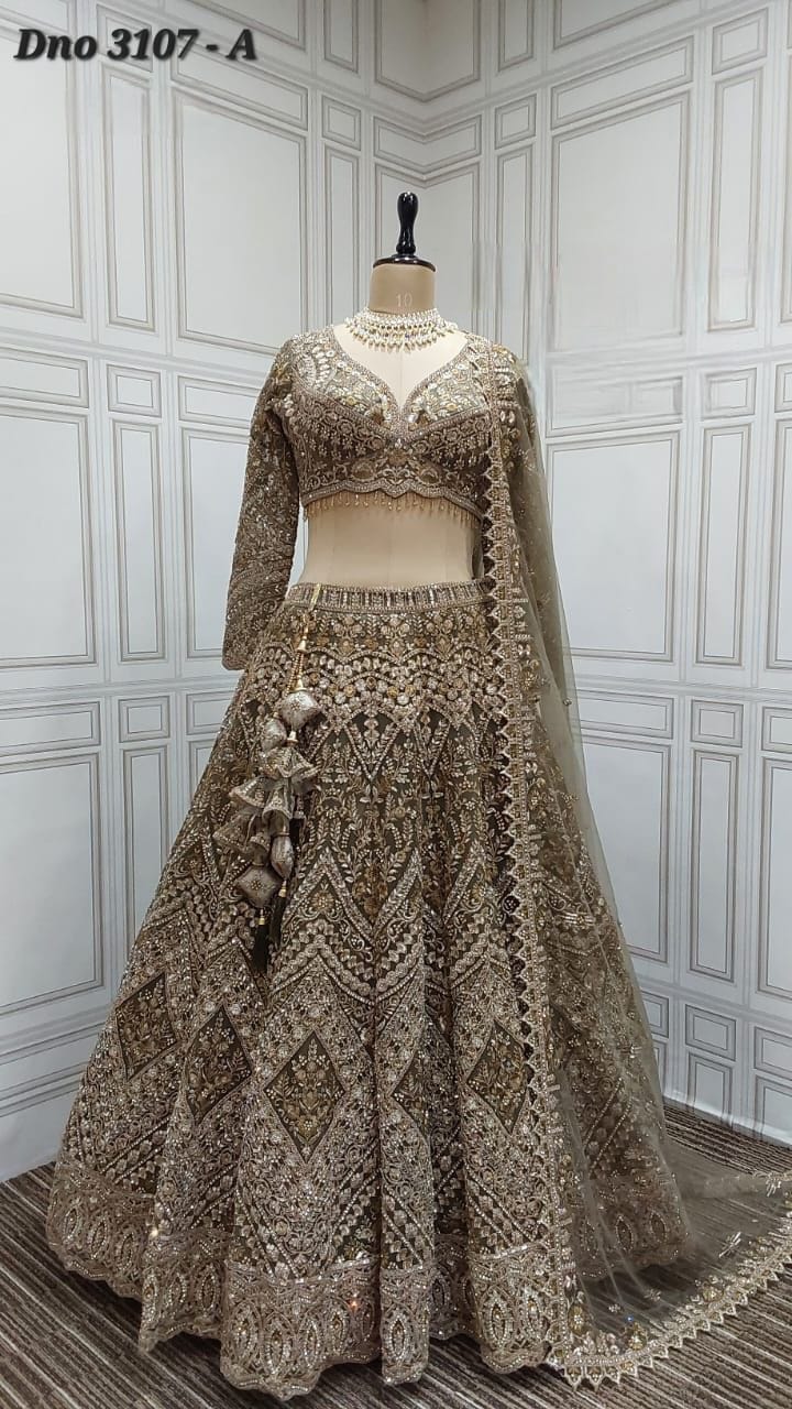 AF PRESENT FANCY BRIDAL LEHENGA CHOLI With BEAUTIFUL DESIGNER LEHENGA 11