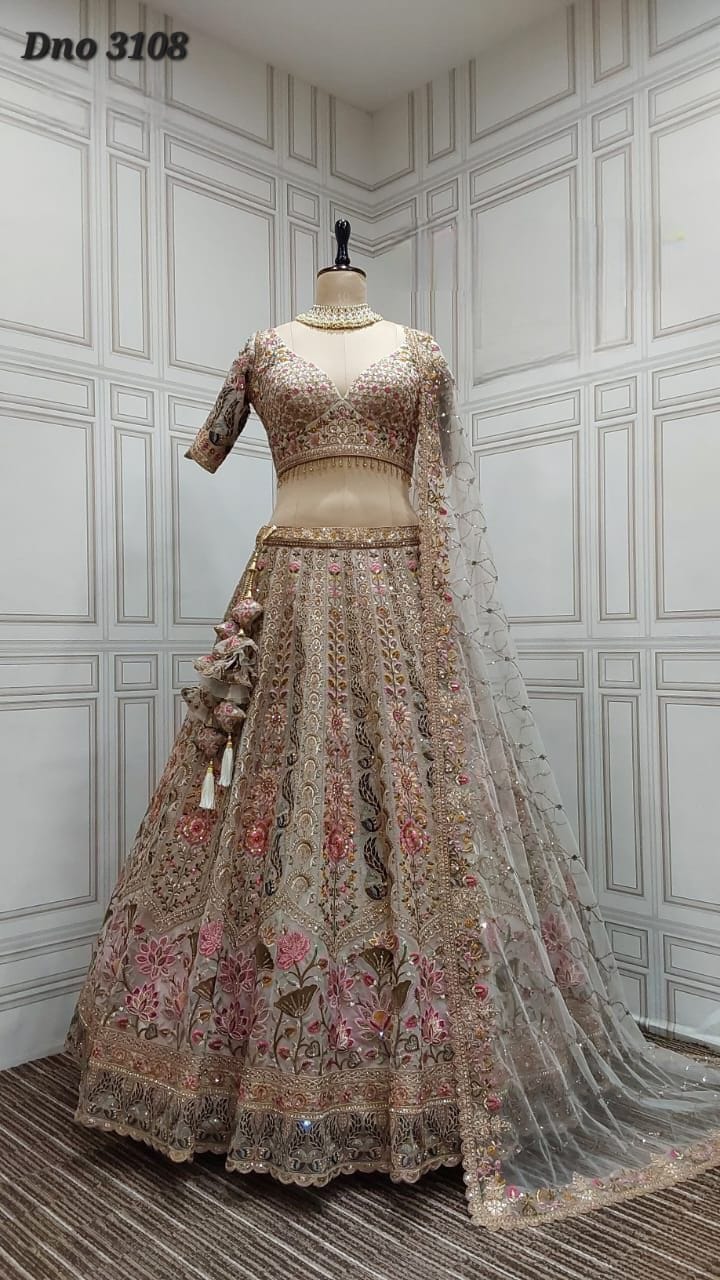 AF PRESENT FANCY BRIDAL LEHENGA CHOLI With BEAUTIFUL DESIGNER LEHENGA 9