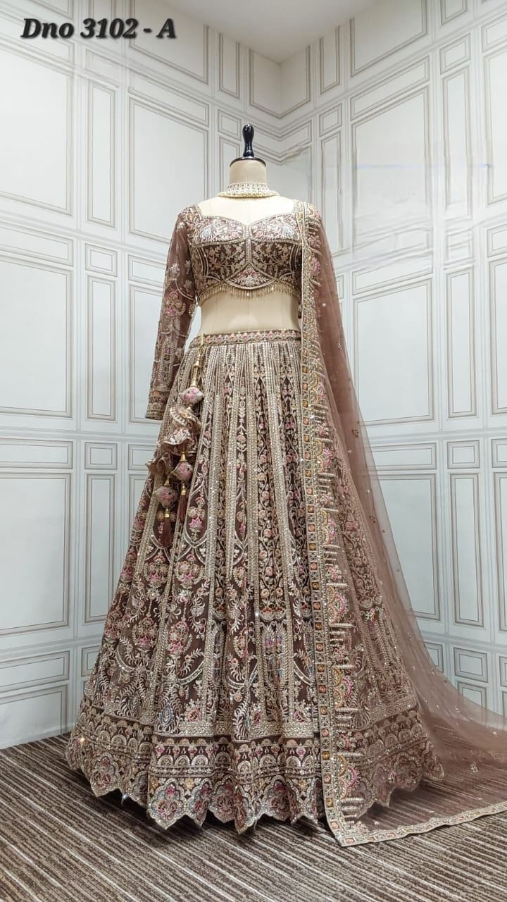 AF PRESENT FANCY BRIDAL LEHENGA CHOLI With BEAUTIFUL DESIGNER LEHENGA 8