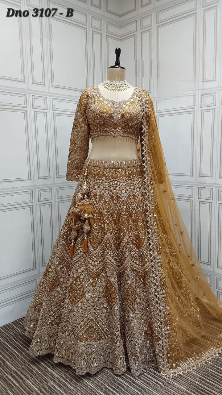 AF PRESENT FANCY BRIDAL LEHENGA CHOLI With BEAUTIFUL DESIGNER LEHENGA 5