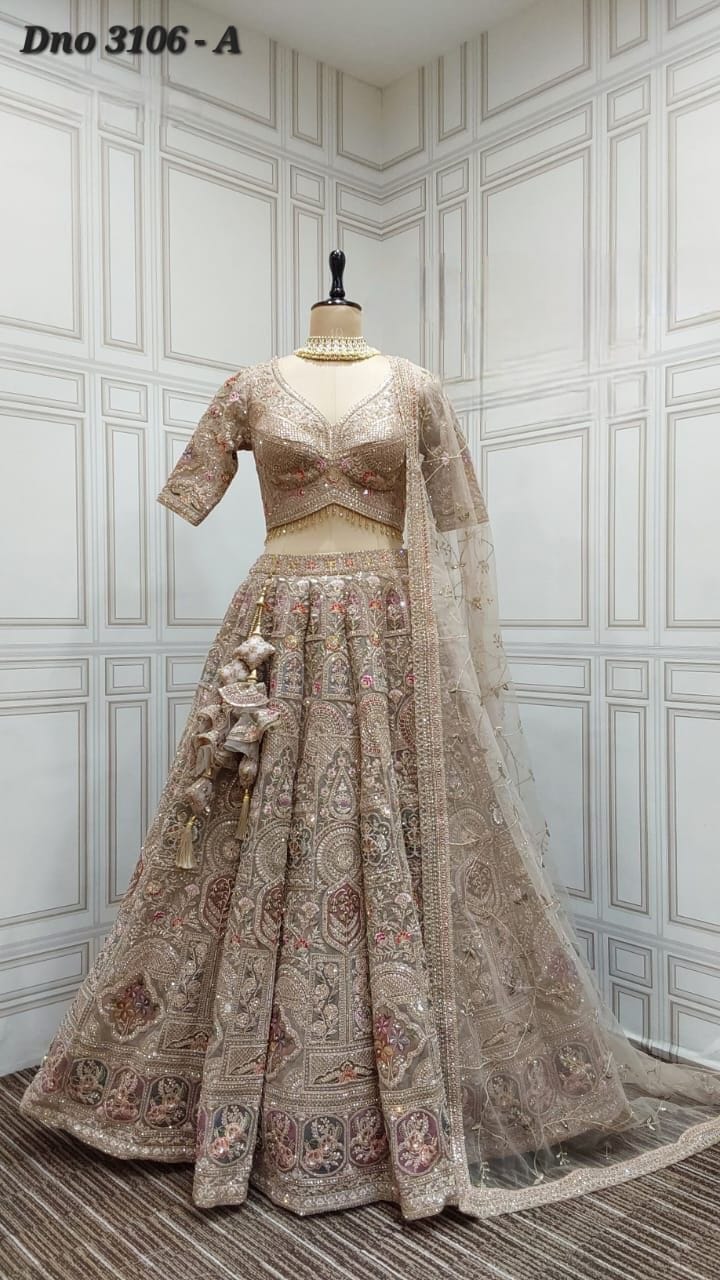 AF PRESENT FANCY BRIDAL LEHENGA CHOLI With BEAUTIFUL DESIGNER LEHENGA 3