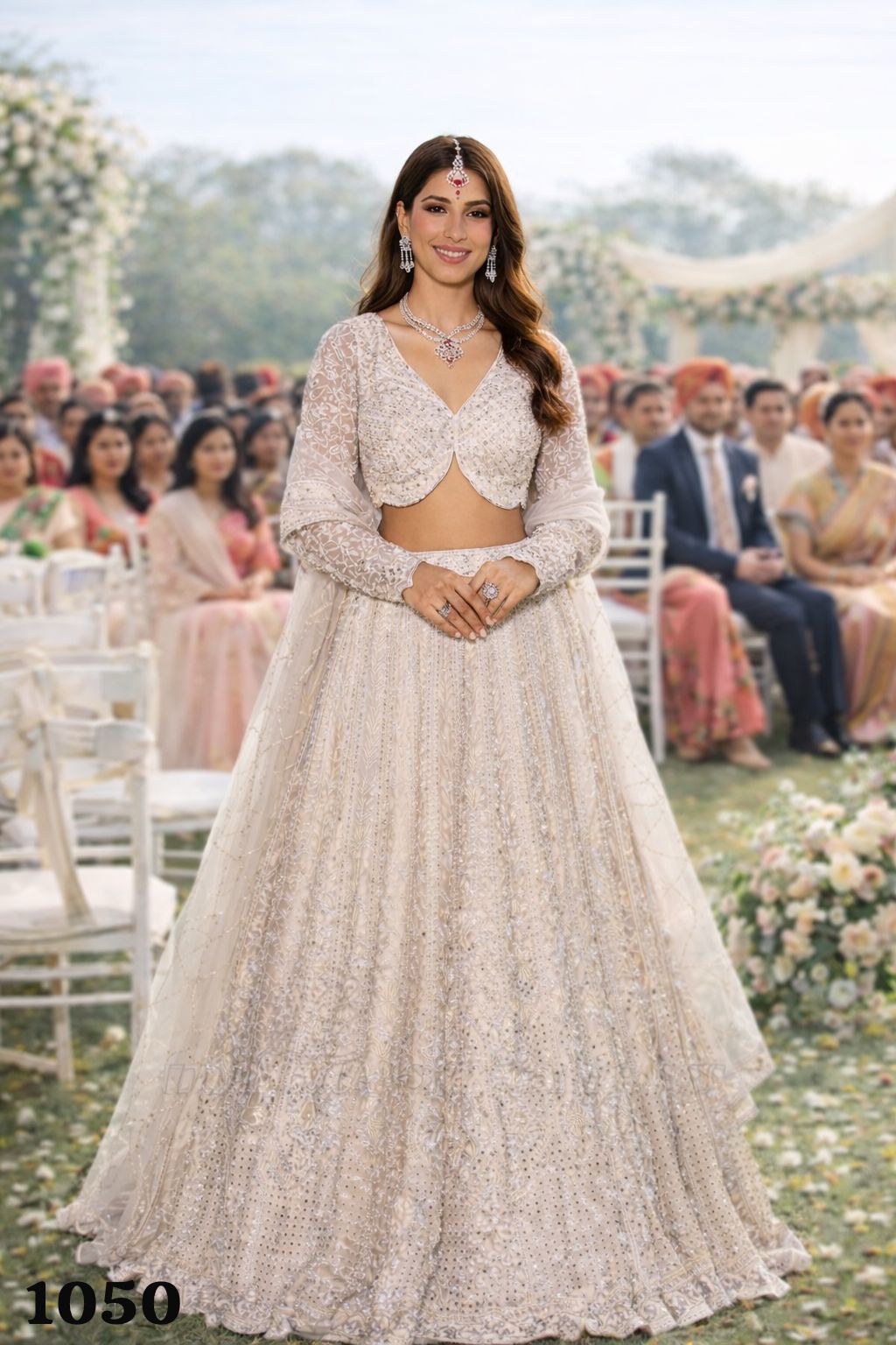 MRUDANGI PRESENT EXCLUSIVE WEEDING WEAR LEHENGA CHOLI SERIES 1050 7