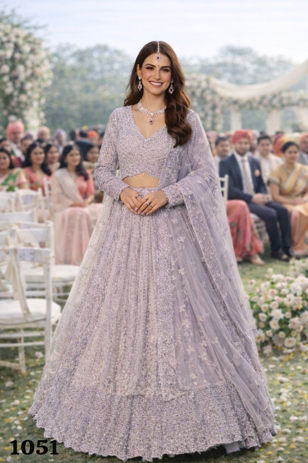 MRUDANGI PRESENT EXCLUSIVE WEEDING WEAR LEHENGA CHOLI SERIES 1050 3