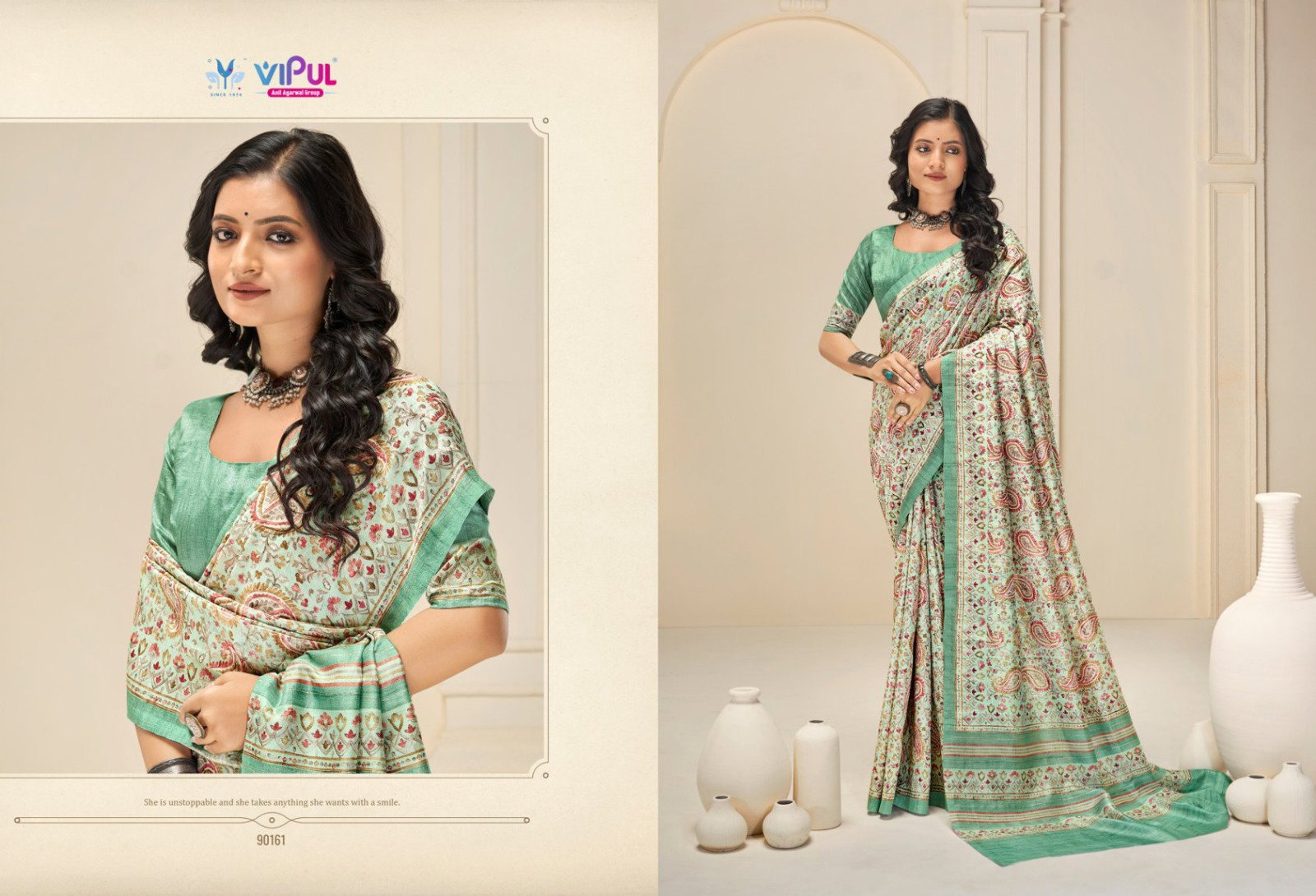 VIPUL PRESENT KHADI SILK SAREE SERIES 90153 8