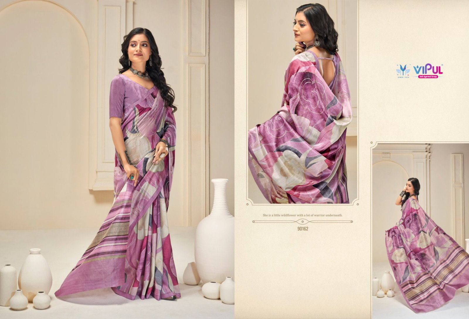VIPUL PRESENT KHADI SILK SAREE SERIES 90153 9