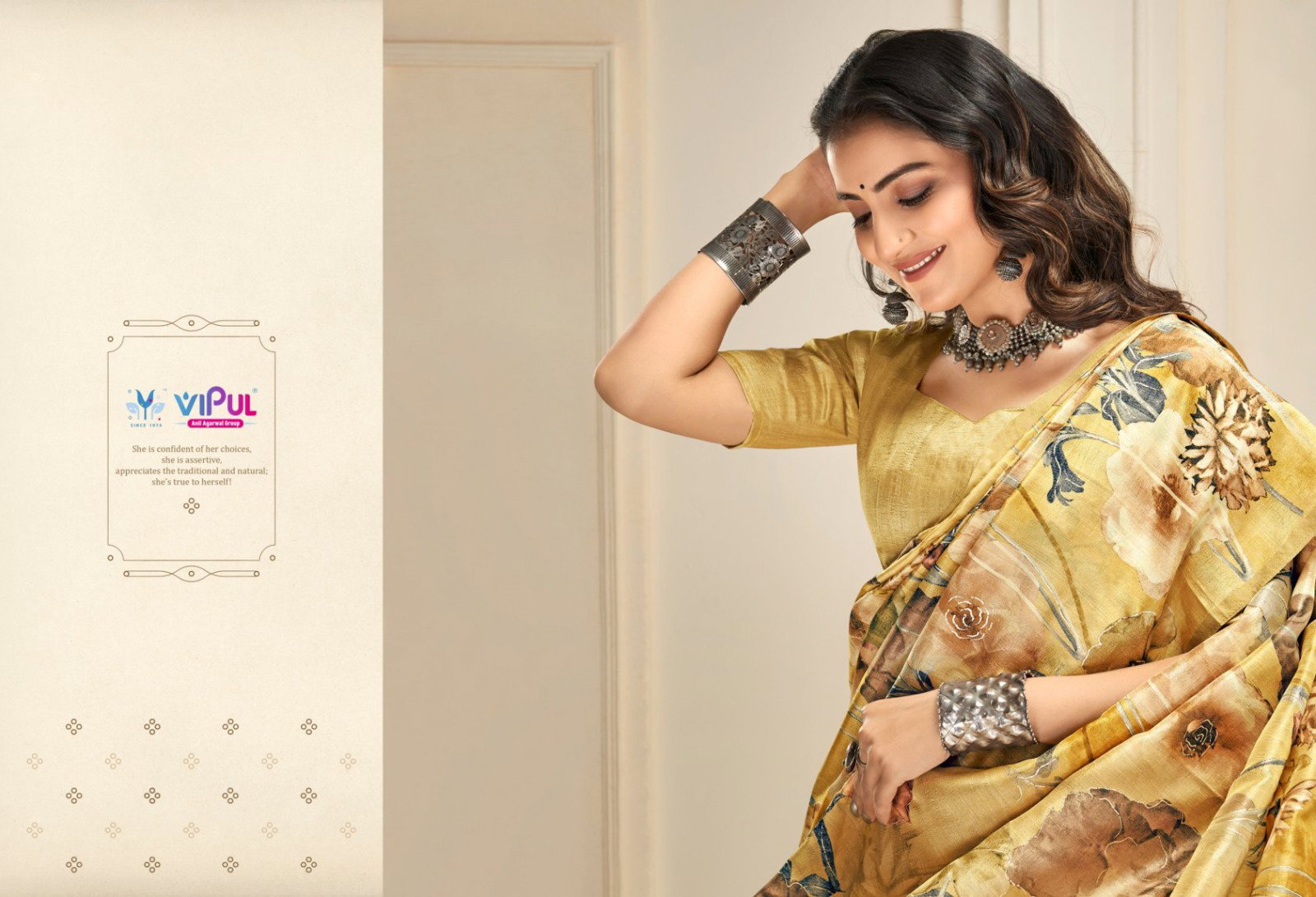 VIPUL PRESENT KHADI SILK SAREE SERIES 90153 7