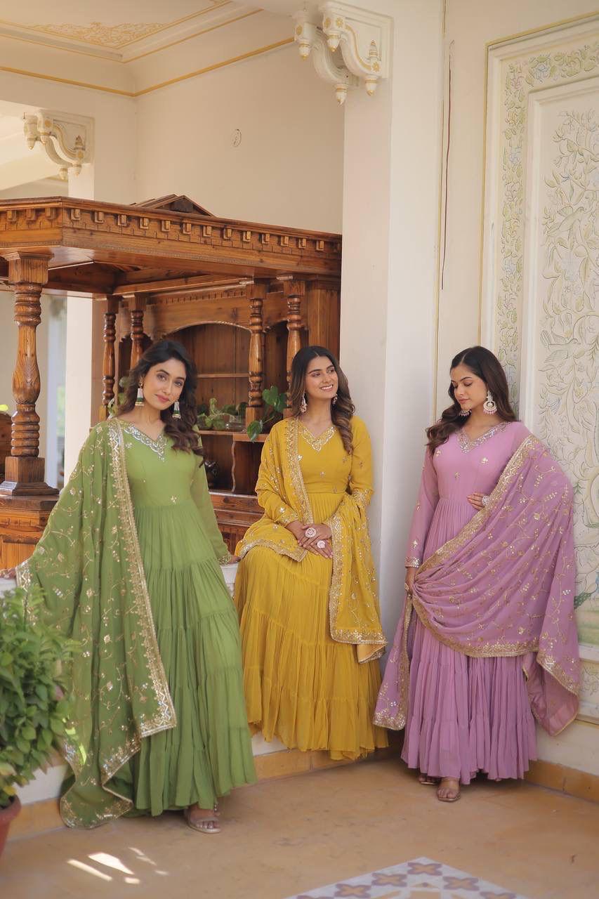 LV WEAR PRESENT PREMIUM READYMADE GOWN SERIES' 9162 1