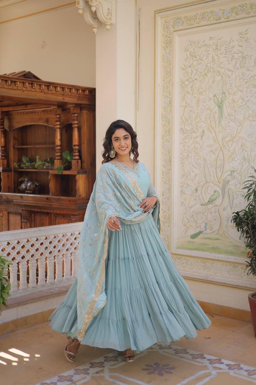 LV WEAR PRESENT PREMIUM READYMADE GOWN SERIES' 9162 3