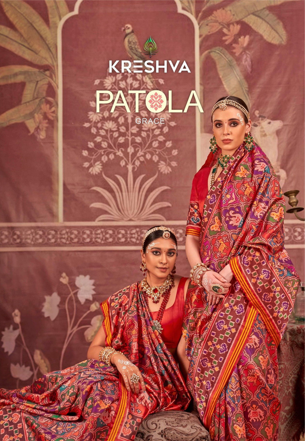 KRESHAVA PRESENT HERITAGE OF GUJRAT PATOLA GRACE SERIES P043 TO P046 3