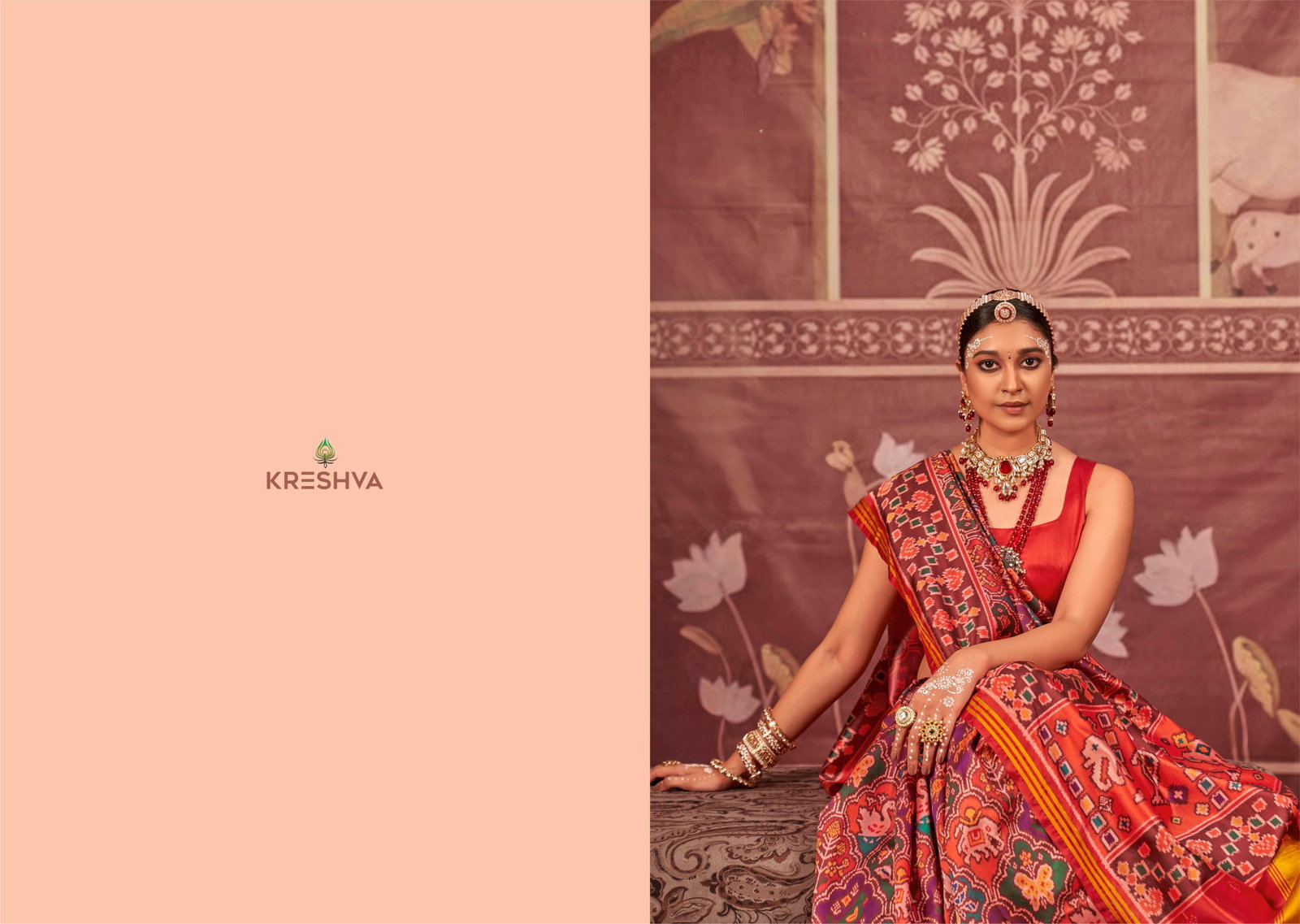 KRESHAVA PRESENT HERITAGE OF GUJRAT PATOLA GRACE SERIES P043 TO P046 8