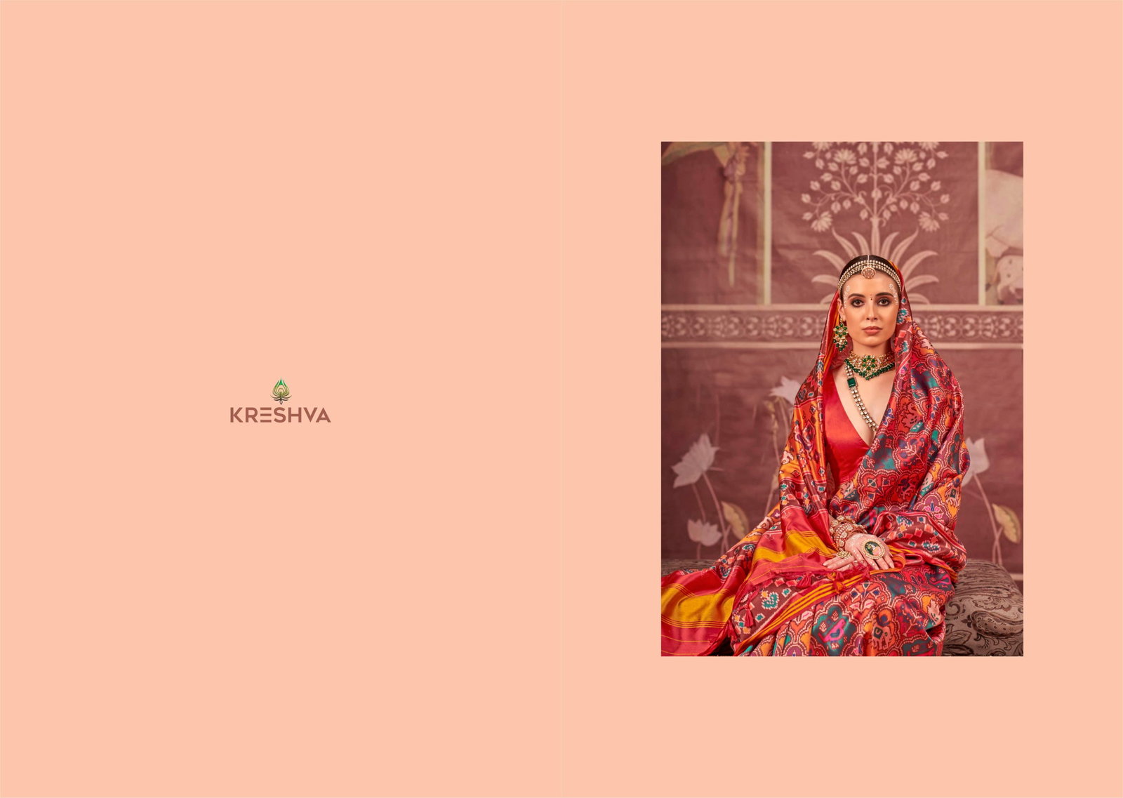 KRESHAVA PRESENT HERITAGE OF GUJRAT PATOLA GRACE SERIES P043 TO P046 6