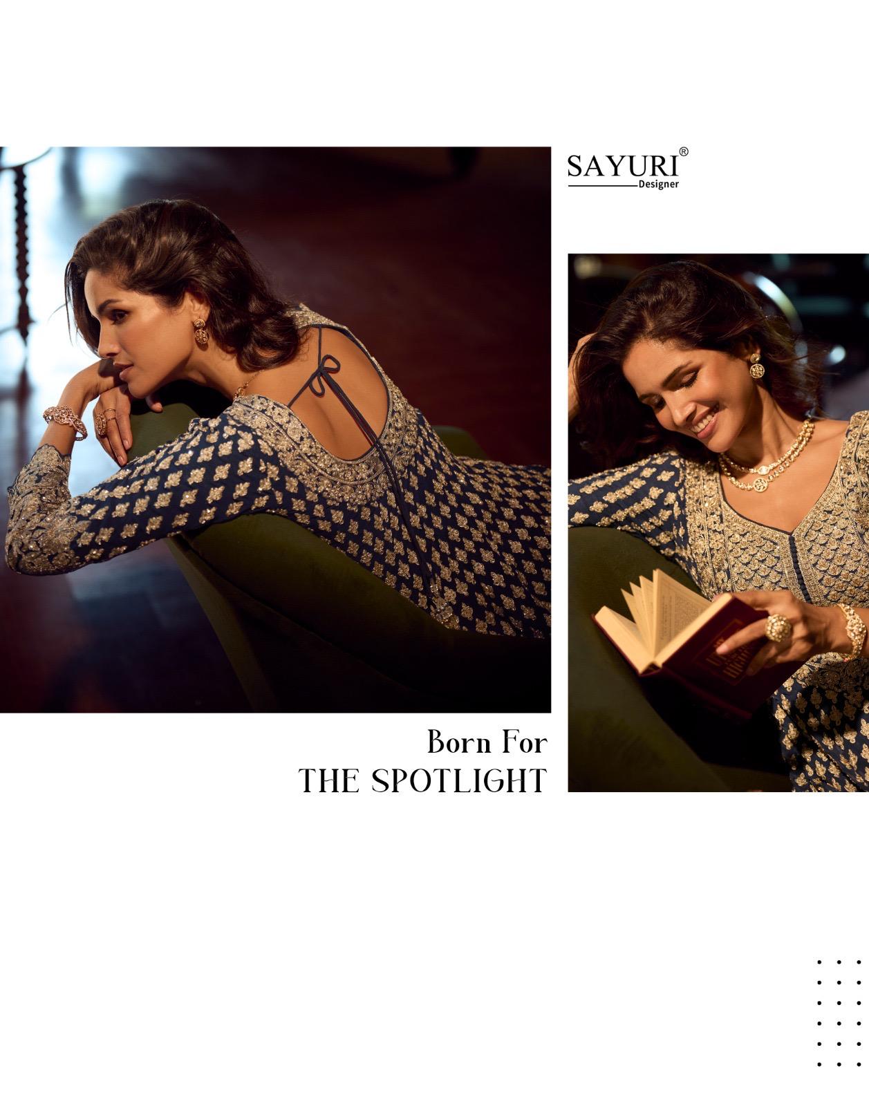 SAYURI DESIGNER PRESENT SUREENA FREE SIZE STICHED SKIRT PLAZZO SERIES 10145-1047 3