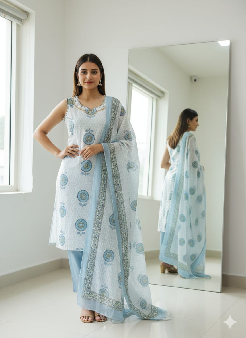 Vinayak creation present JC4U Series 3116 Readymade 3 pcs kurti set 2