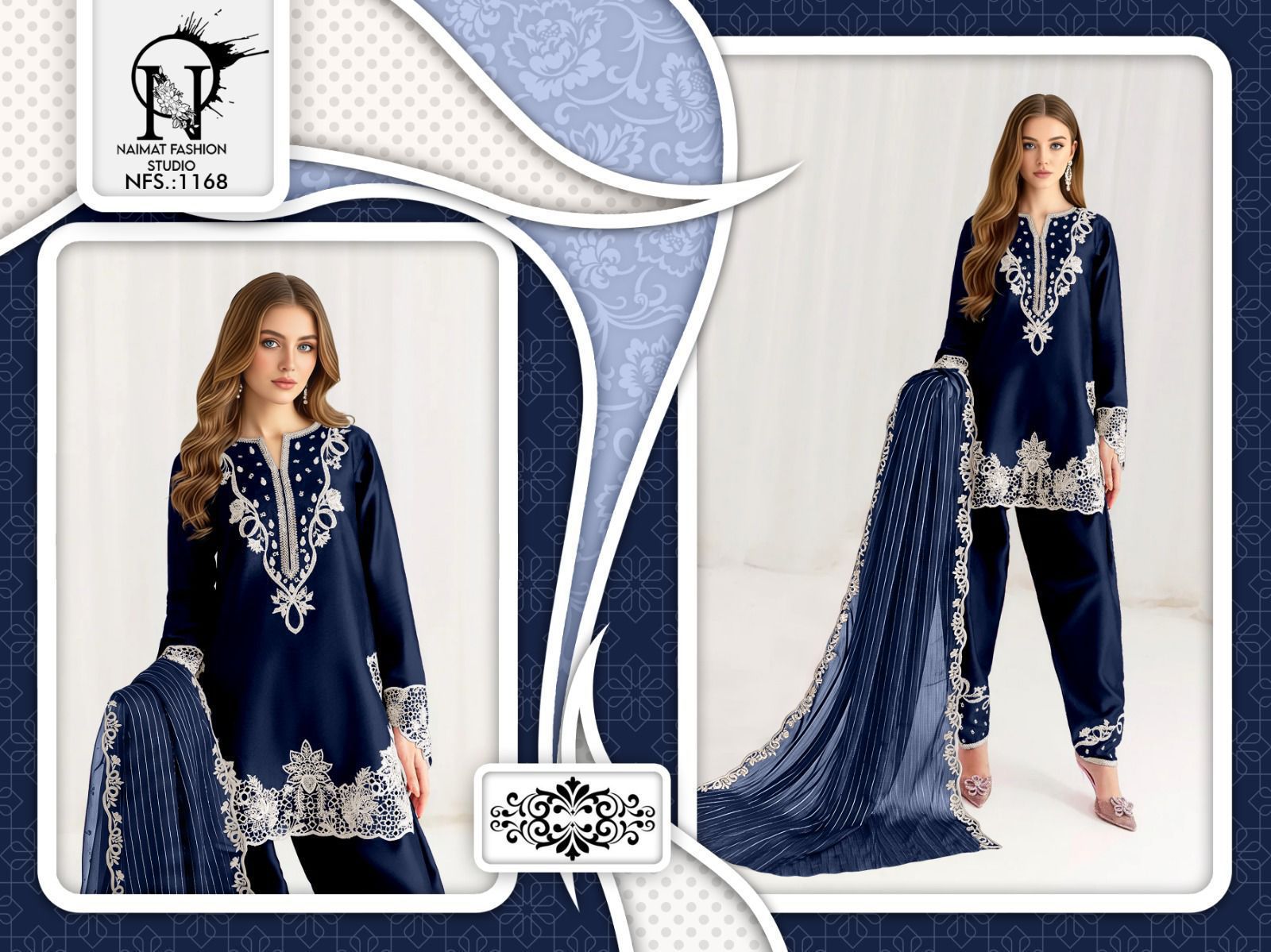 NAIMAT FASHION PRESENT FARSHI PAKISTANI SALWAR SUIT STYLE 1168 SERIES 1
