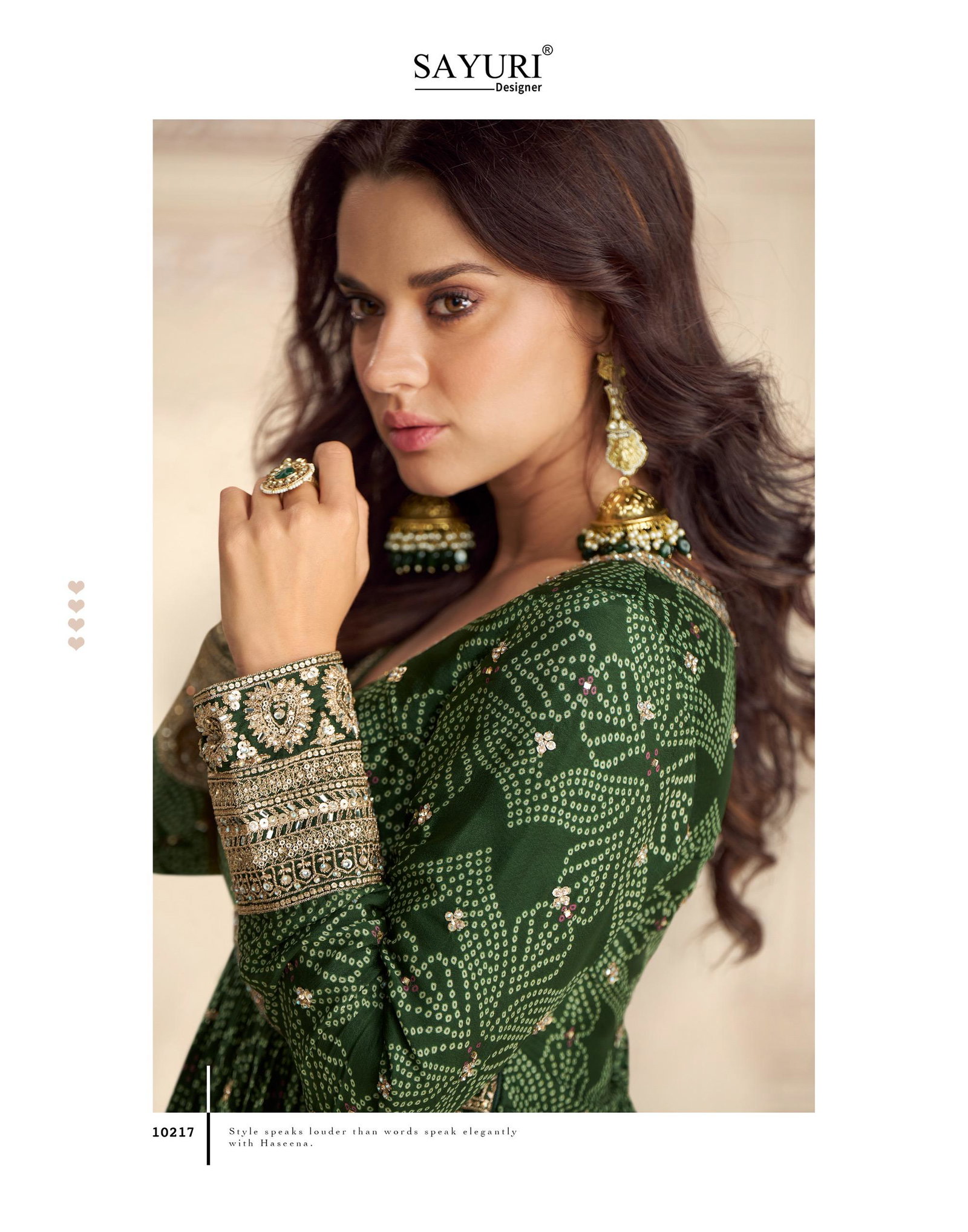SAYURI DESIGNER PRESENT BANDHAN FREE SIZE STICHED GOWN SERIES 10215-10217 1