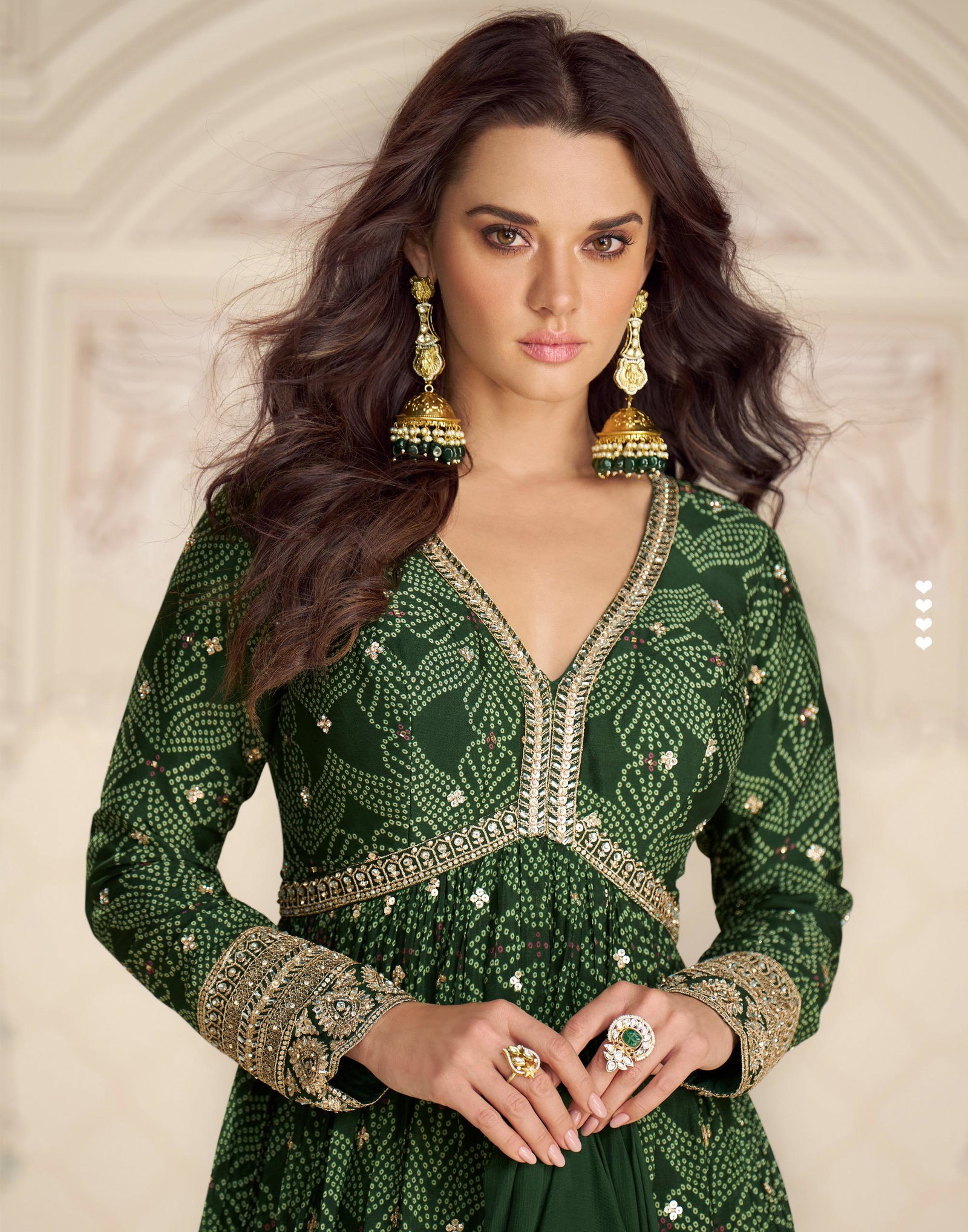 SAYURI DESIGNER PRESENT BANDHAN FREE SIZE STICHED GOWN SERIES 10215-10217 2