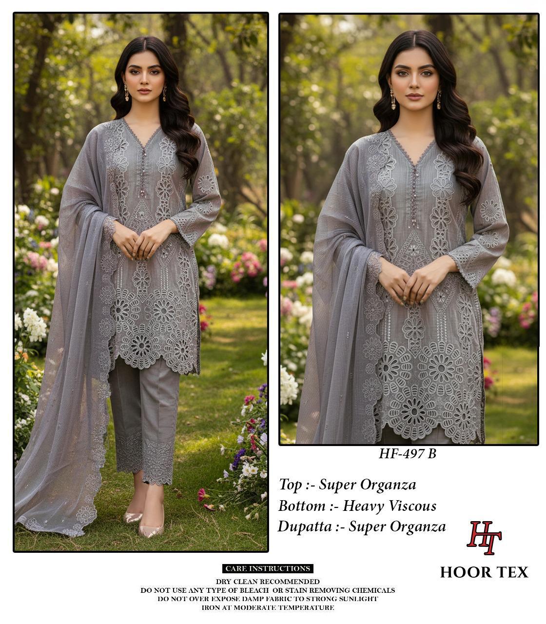 HOOR TEX PRESENT FULL STITCHED PAKISTANI SUIT SERIES H 497 A TO C 3
