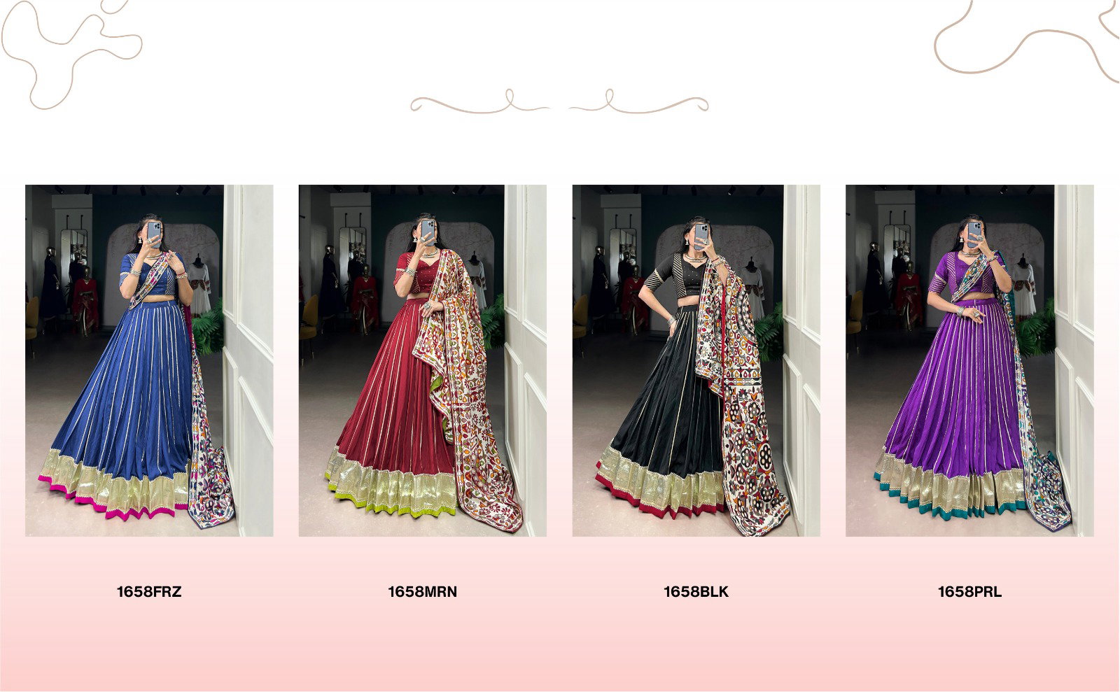 LNB PRESENT FANCY LEHENGA CHOLI SERIES 1658 1