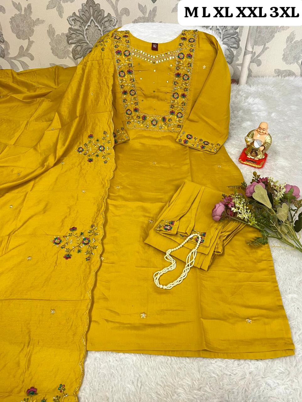 N N FASHION PRESENT HAND WORK READYMADE 3 PCS SET FIR WEDDING SEASON 9