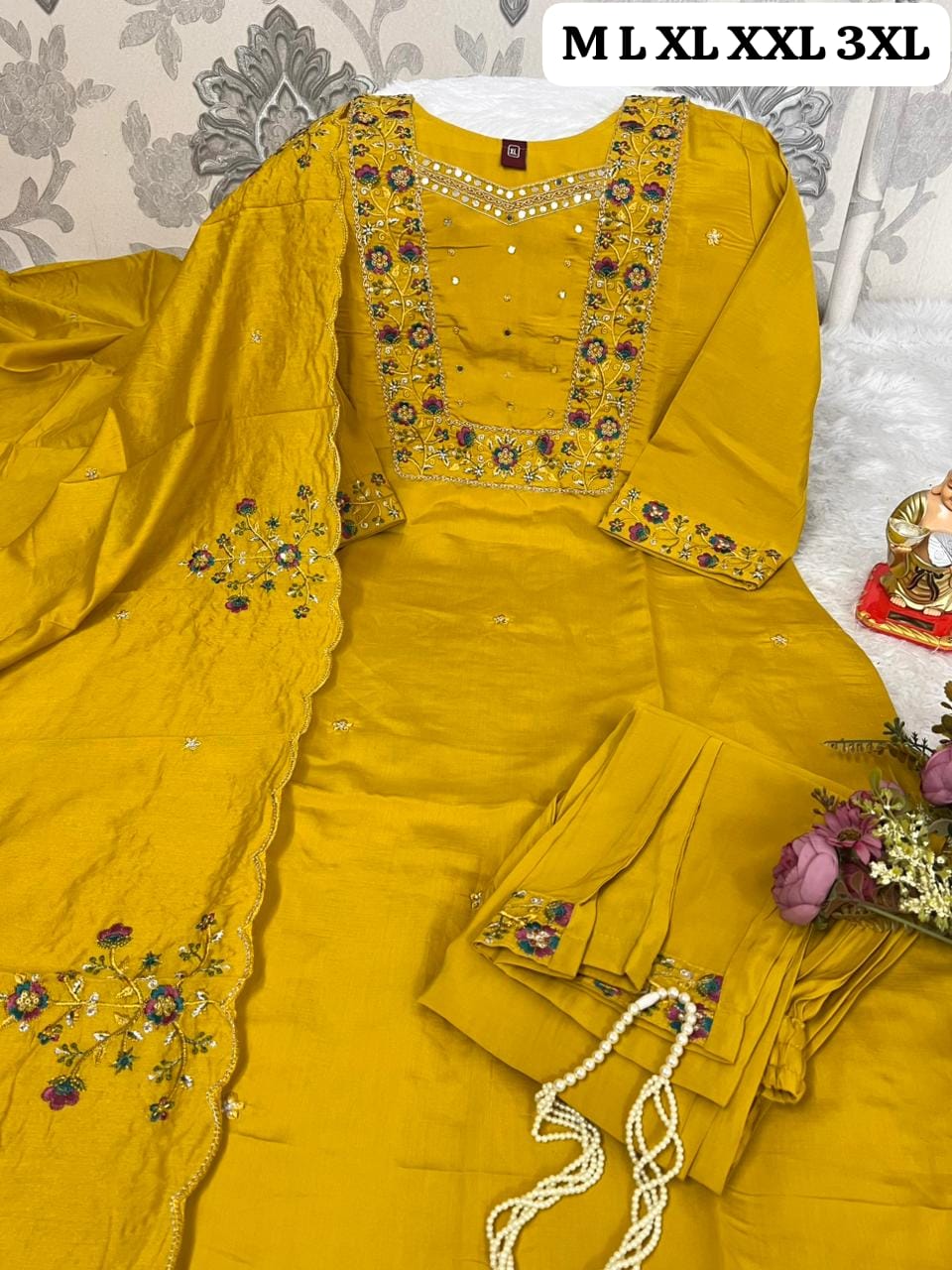 N N FASHION PRESENT HAND WORK READYMADE 3 PCS SET FIR WEDDING SEASON 2