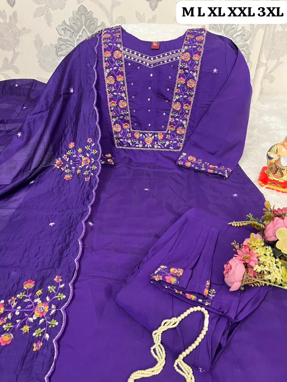 N N FASHION PRESENT HAND WORK READYMADE 3 PCS SET FIR WEDDING SEASON 11