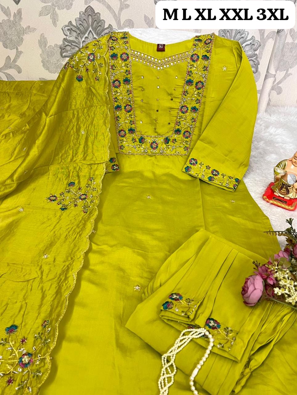 N N FASHION PRESENT HAND WORK READYMADE 3 PCS SET FIR WEDDING SEASON 7