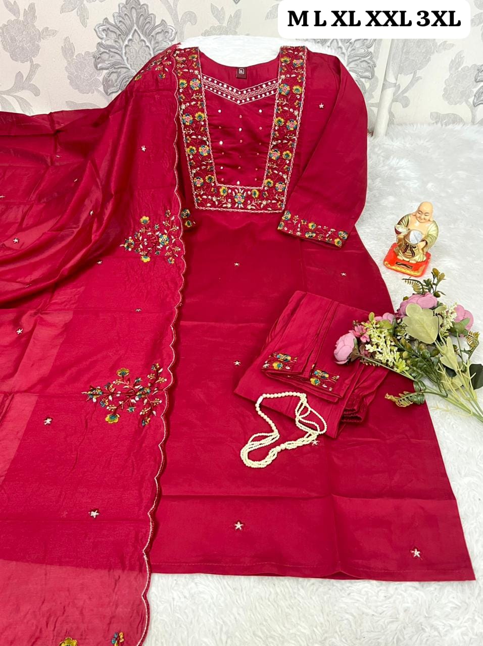N N FASHION PRESENT HAND WORK READYMADE 3 PCS SET FIR WEDDING SEASON 6