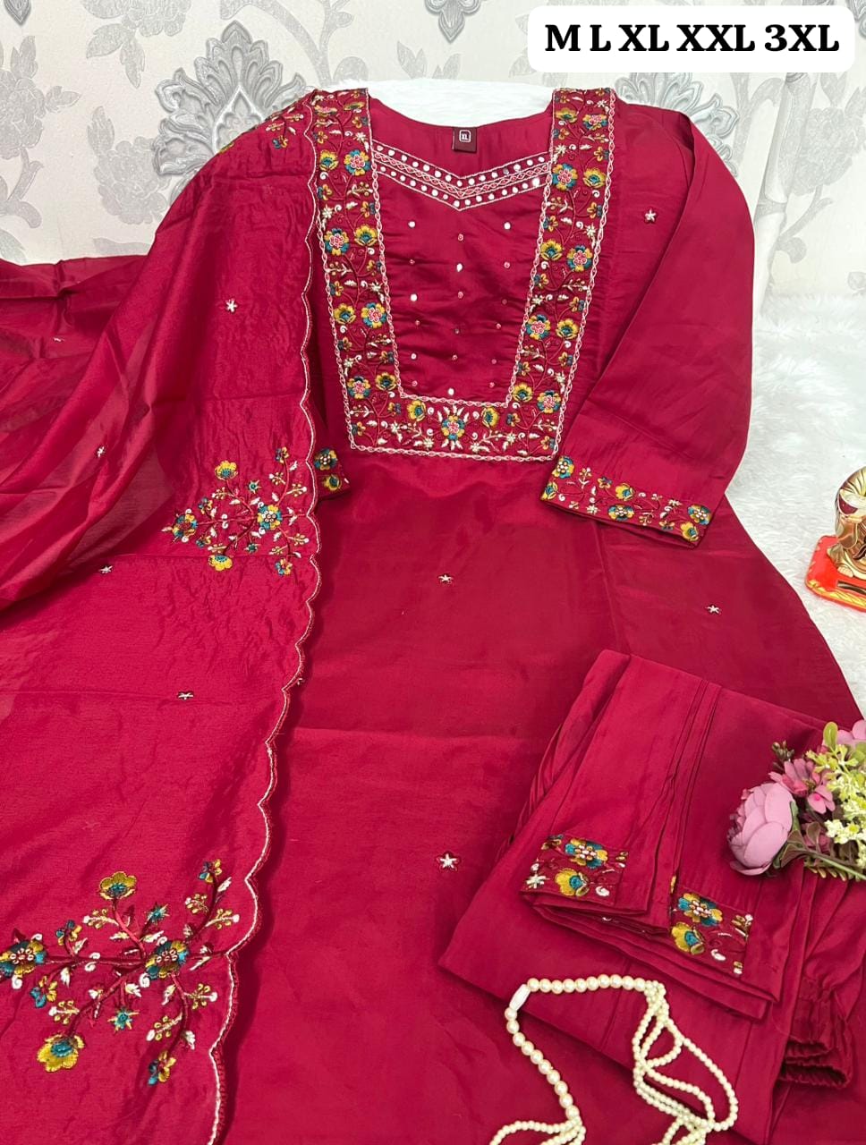N N FASHION PRESENT HAND WORK READYMADE 3 PCS SET FIR WEDDING SEASON 5