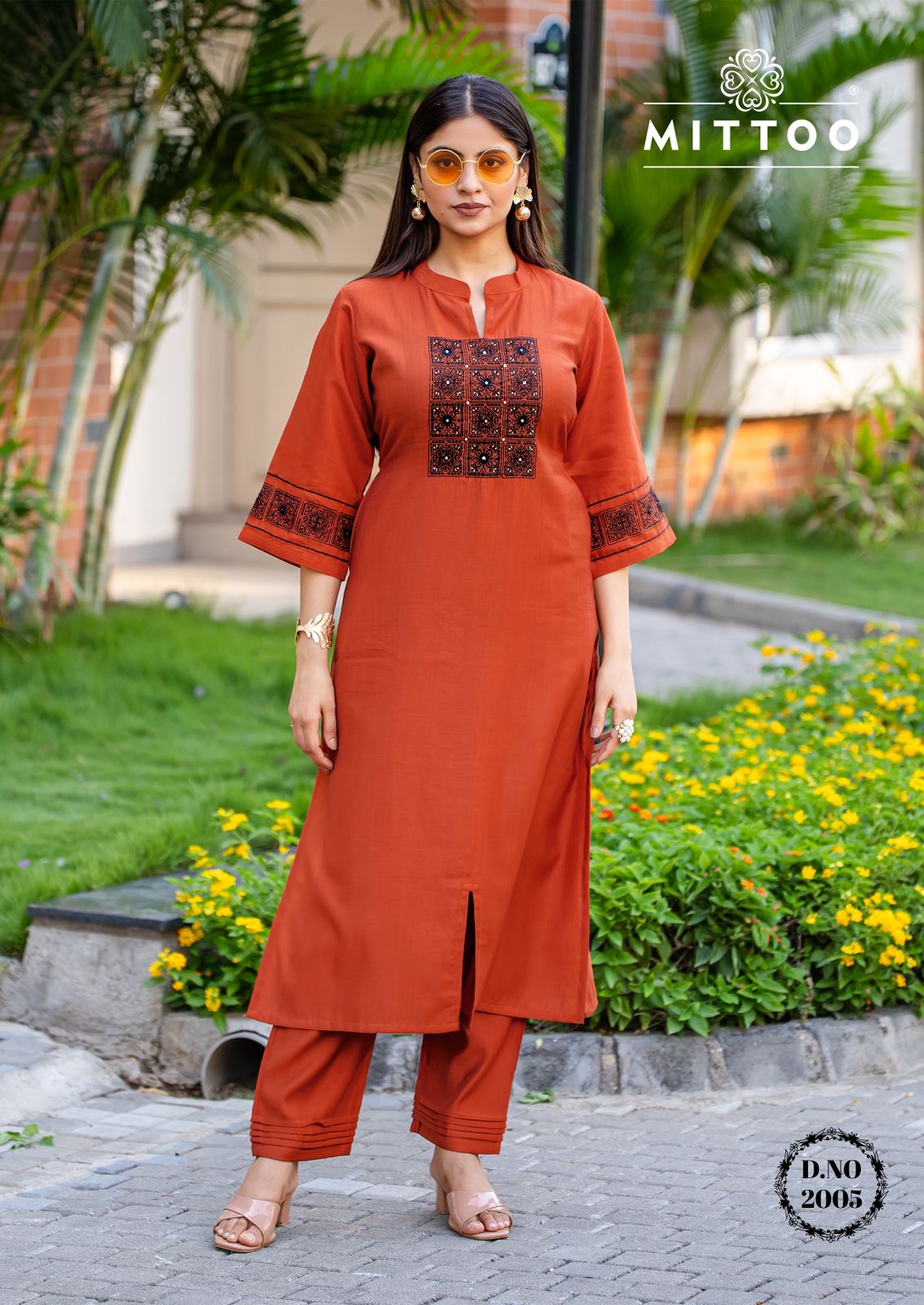 MITTO PRESENT SAMYAA 2 PCS READYMADE KURTI COLLECTION SERIES  2001-2006 4
