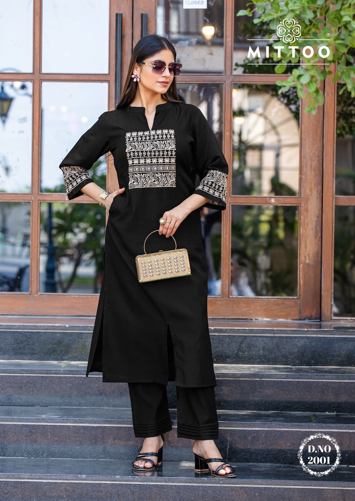 MITTO PRESENT SAMYAA 2 PCS READYMADE KURTI COLLECTION SERIES  2001-2006 8