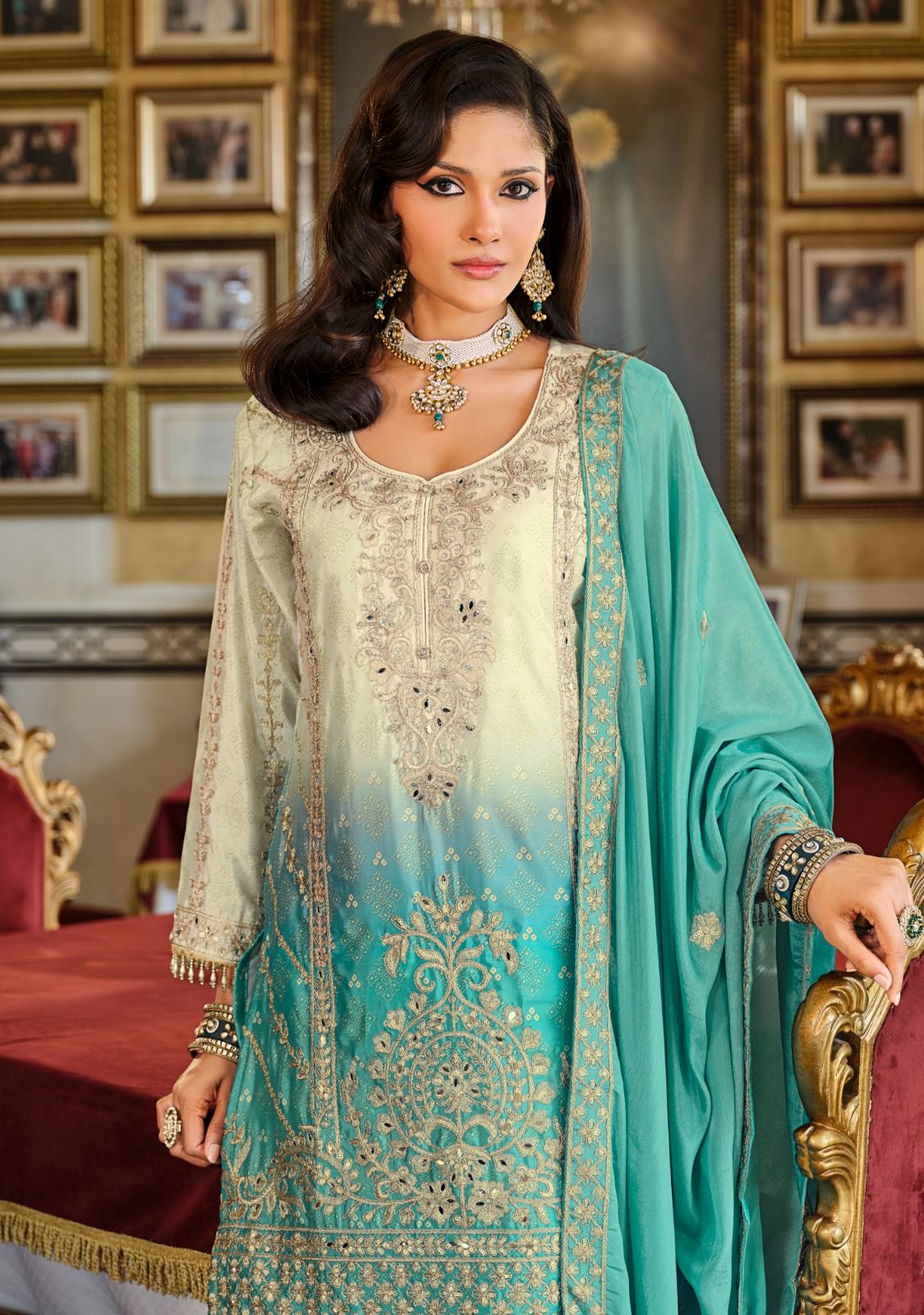 EBA PRESENT RANGEEN READYMADE TOP PLAZZO SET SERIES 1923-1925 7