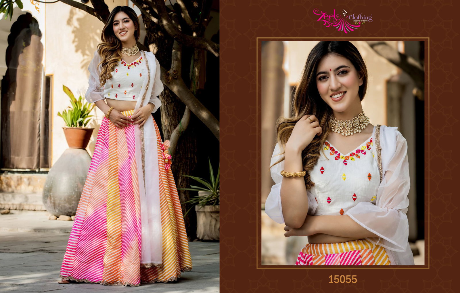 ZEEL CLOTHING PRESENT LEHENGA CHOLI SERIES 15052-15065 10