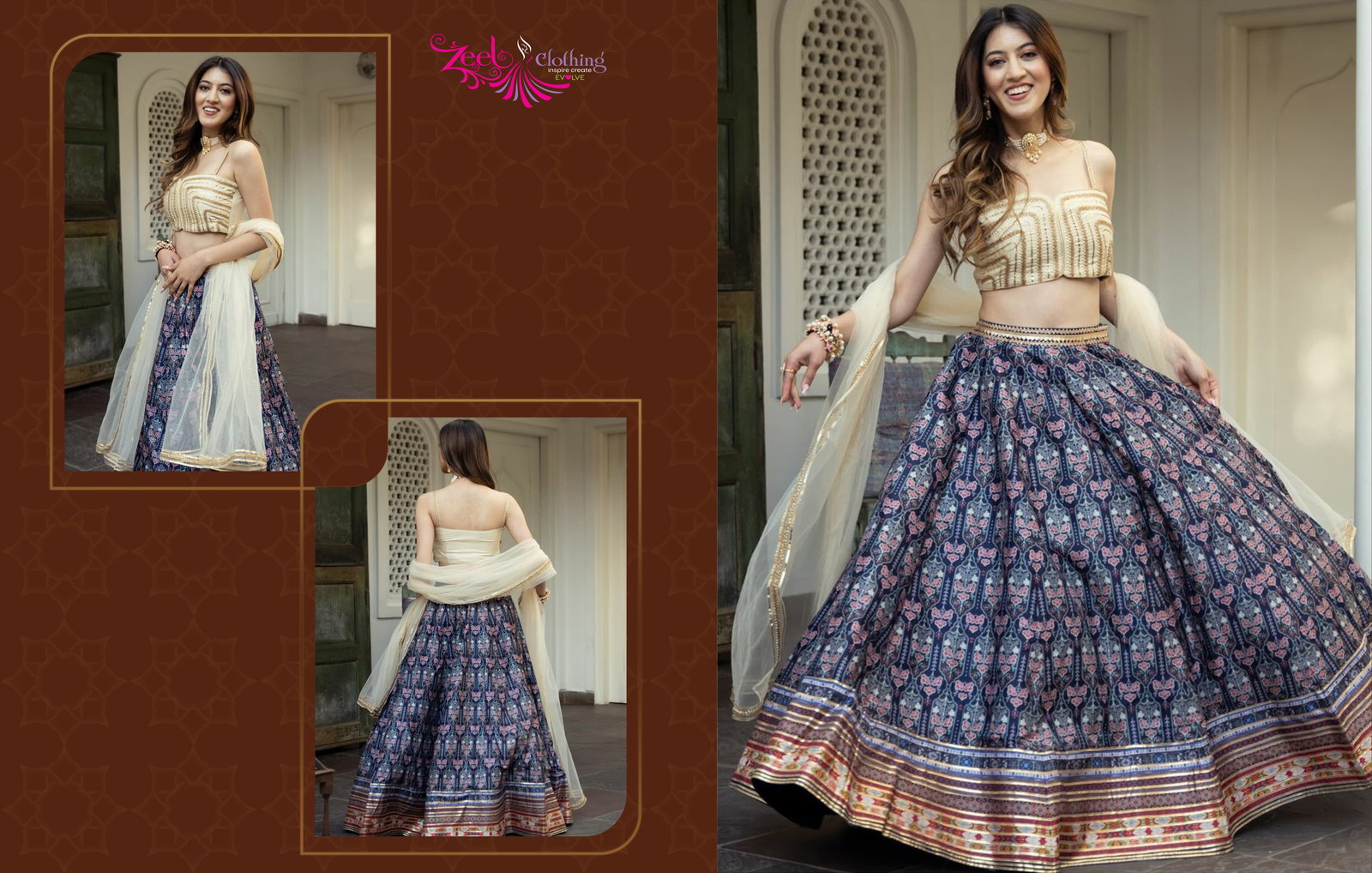 ZEEL CLOTHING PRESENT LEHENGA CHOLI SERIES 15052-15065 4