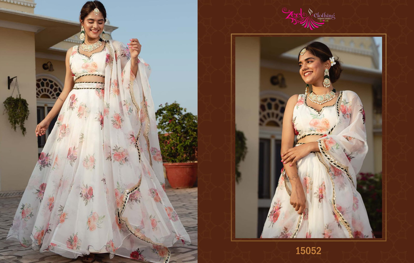 ZEEL CLOTHING PRESENT LEHENGA CHOLI SERIES 15052-15065 8