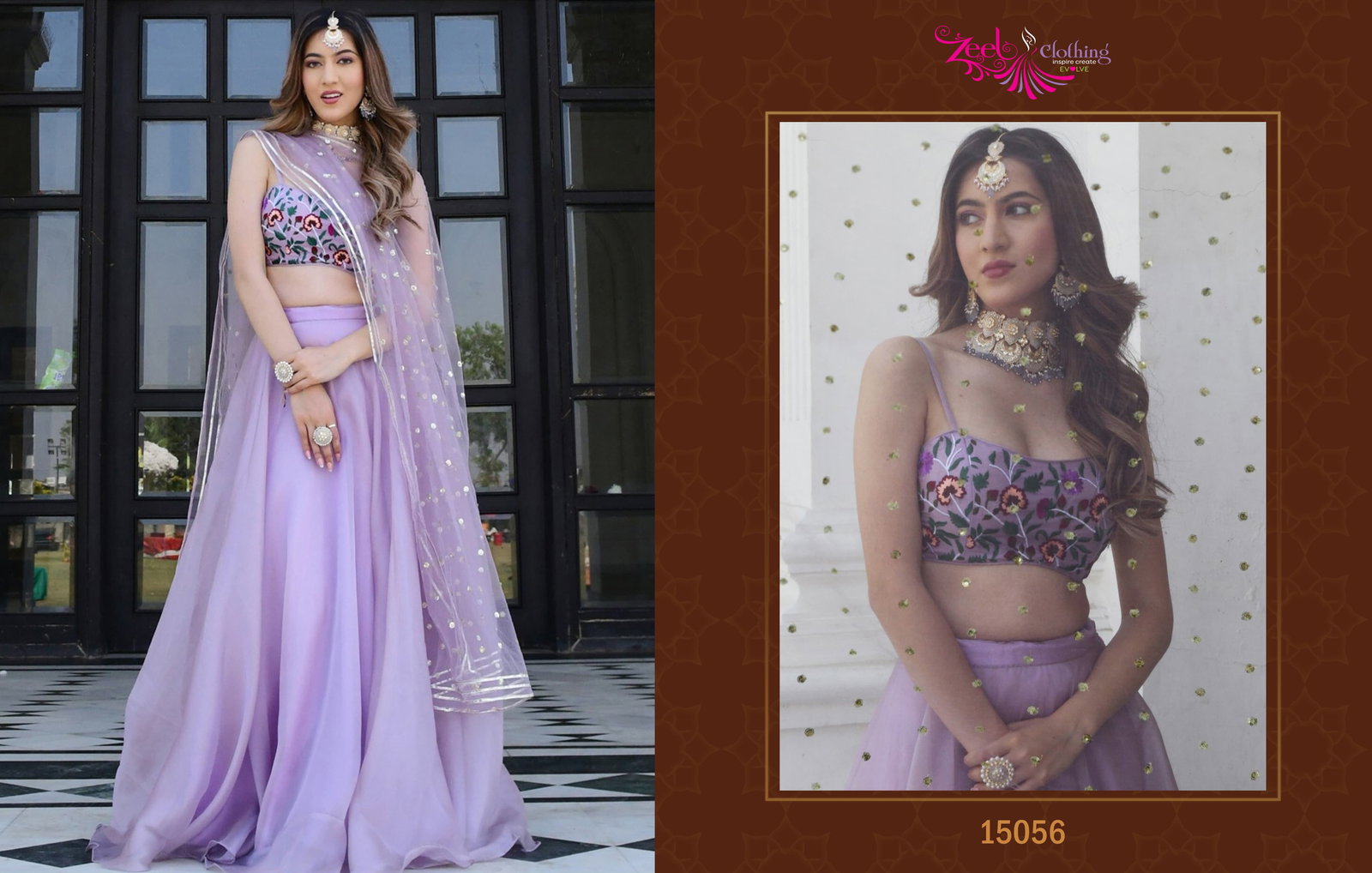 ZEEL CLOTHING PRESENT LEHENGA CHOLI SERIES 15052-15065 5