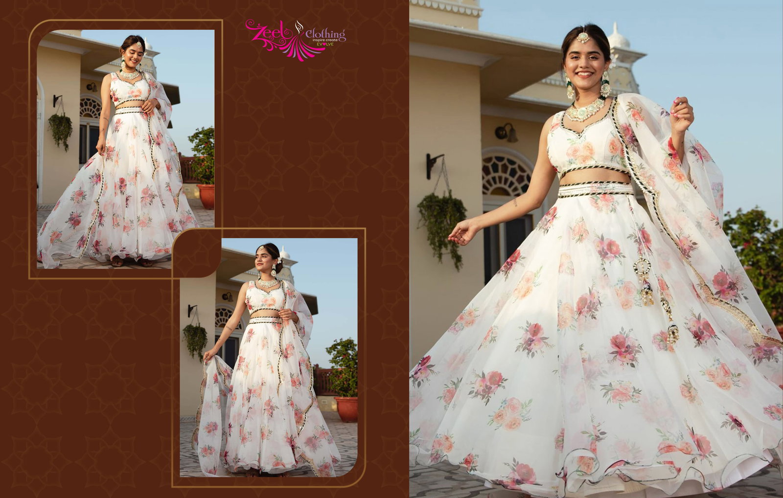 ZEEL CLOTHING PRESENT LEHENGA CHOLI SERIES 15052-15065 1