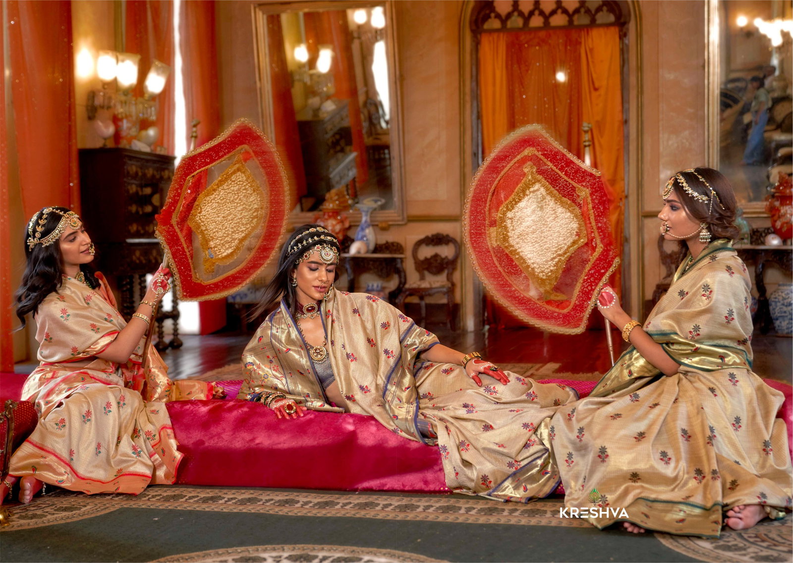 KRESHAVA PRESENT NATRAJ SERIES 4527-4532 ORGANZA SILK SAREE 6