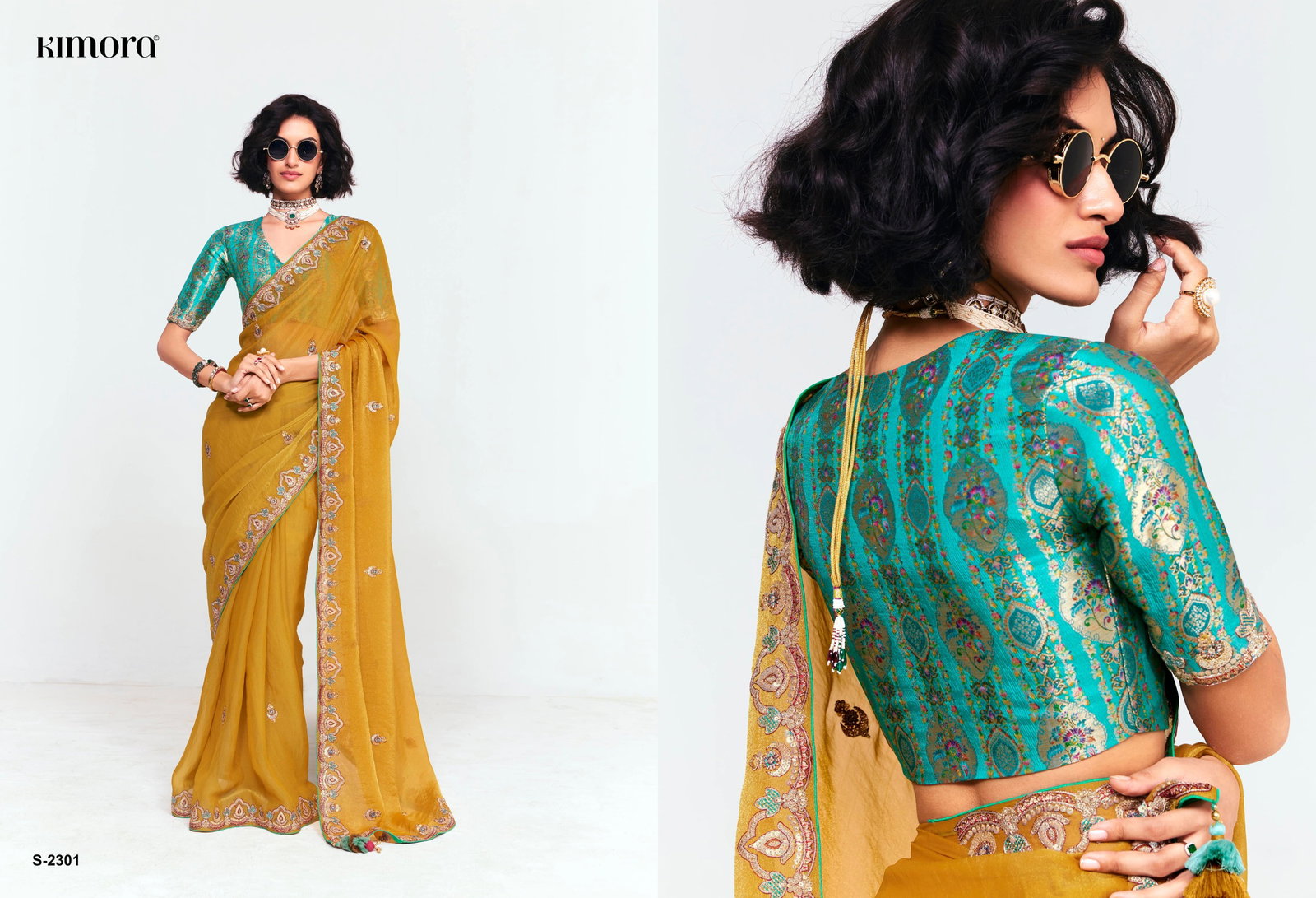 KIMORA DEEWANGI VOL 33 SERIES 2291 -2301 FANCY PARTY WEAR SAREE 4