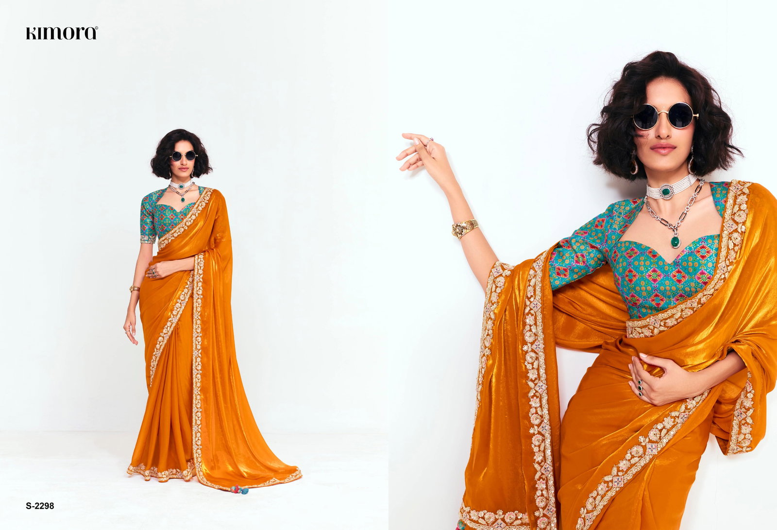 KIMORA DEEWANGI VOL 33 SERIES 2291 -2301 FANCY PARTY WEAR SAREE 13