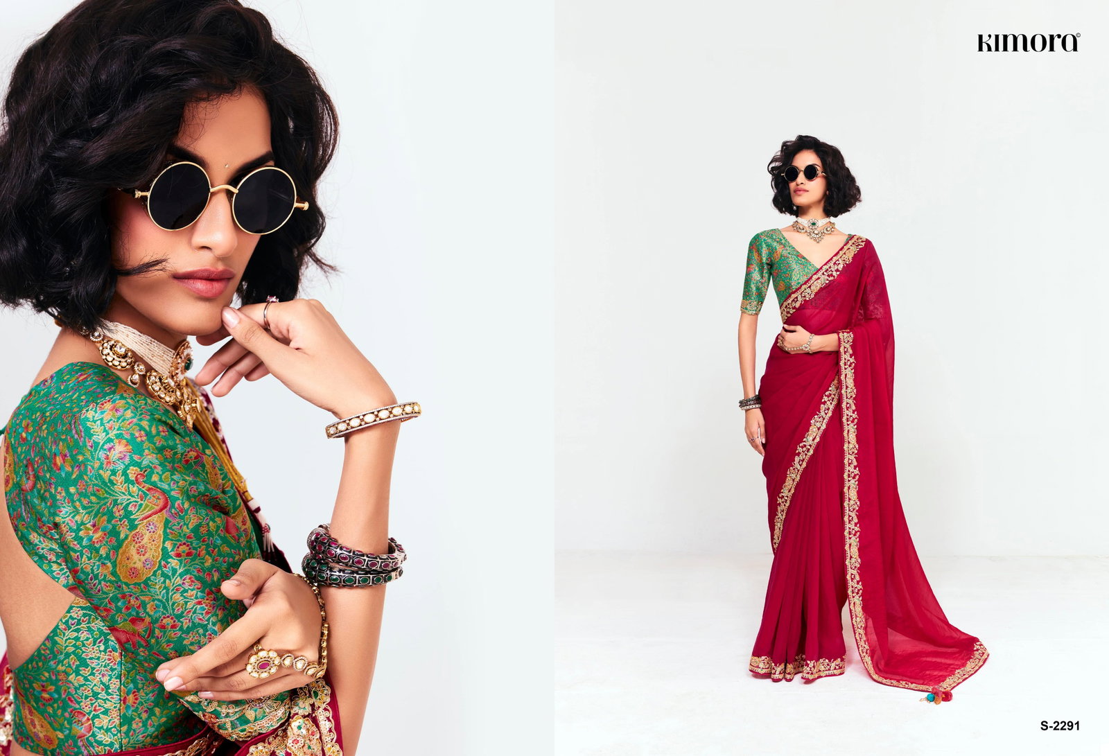 KIMORA DEEWANGI VOL 33 SERIES 2291 -2301 FANCY PARTY WEAR SAREE 10