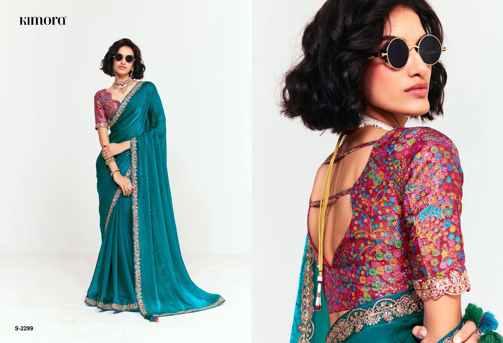 KIMORA DEEWANGI VOL 33 SERIES 2291 -2301 FANCY PARTY WEAR SAREE 8